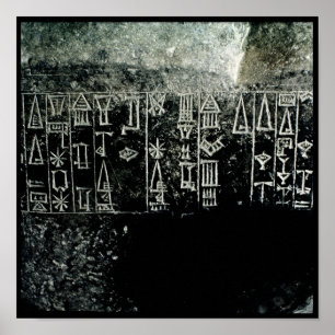 Affiche Script Cuneiform