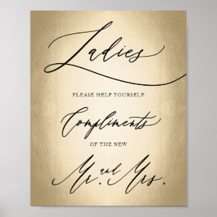 Affiche Script de calligraphie élégant pour dames