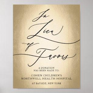 Affiche Script De Calligraphie En Lieu Et Place Des Faveur