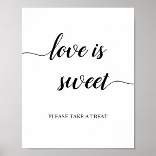 Affiche Script de calligraphie L'amour Mariage est doux Si