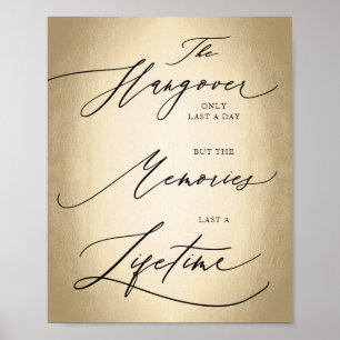 Affiche Script de calligraphie Le signe Mariage de passe-p