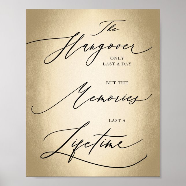 Affiche Script de calligraphie Le signe Mariage de passe-p (Devant)