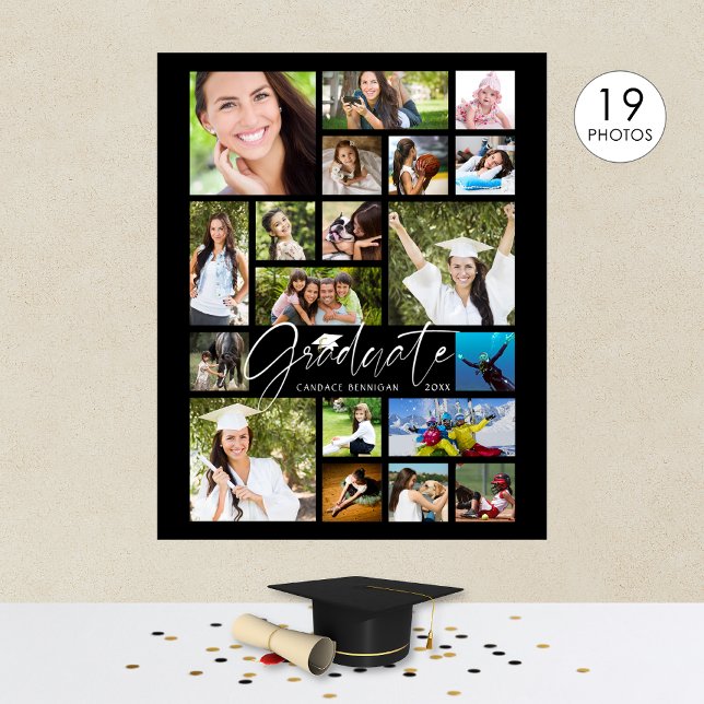 Affiche Script de collage photo de remise des diplômes 19  (Créateur téléchargé)