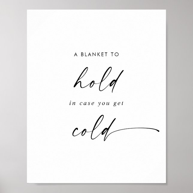 Affiche Script moderne Une couverture pour tenir mariage F (Devant)