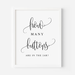 Affiche Script Noir Combien De Boutons Sont Dans Le Jar