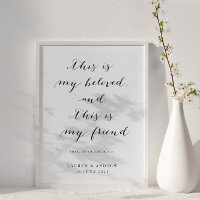 Script noir et blanc Ceci est mon Mariage bien-aim