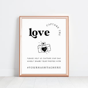 Affiche Script rétro Capturer l'écran d'amour - Mariage de