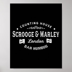 Affiche Scrooge and Marley Counting House Christmas Carol