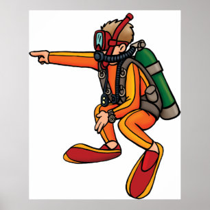 Affiche Scuba Diver