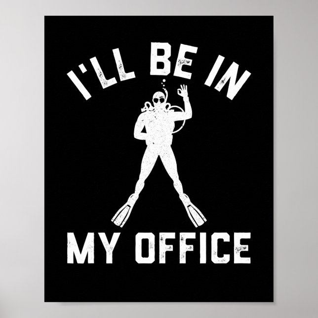 Affiche Scuba Diver Gift for Men Funny Scuba Diving Gift (Devant)