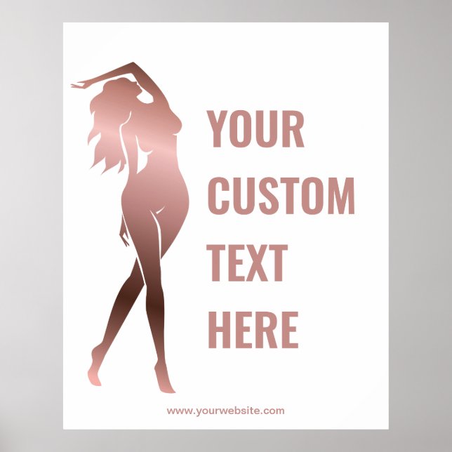 Affiche Sculpture corporelle Fitness féminine (Devant)