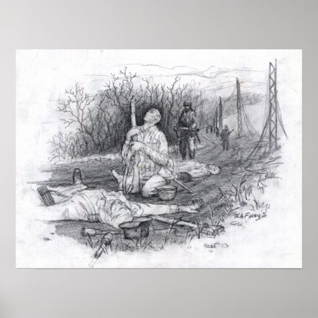 Affiche Sculpture en marbre blanc (Devant)