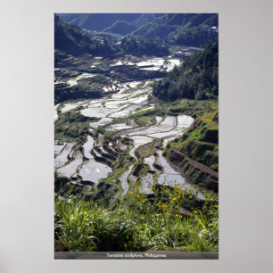 Affiche Sculpture en terrasses, Philippines