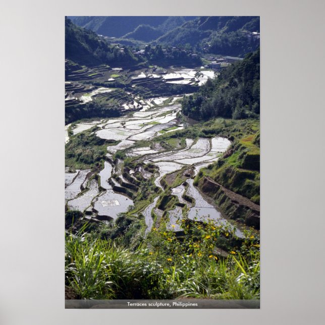 Affiche Sculpture en terrasses, Philippines (Devant)