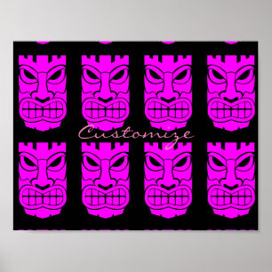 Affiche Sculpture Tiki Rose Thunder_Cove