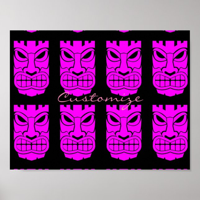 Affiche Sculpture Tiki Rose Thunder_Cove (Devant)