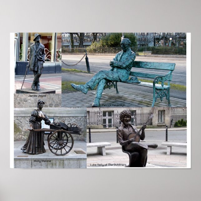 Affiche Sculptures & Statues à Dublin Irlande  (Devant)