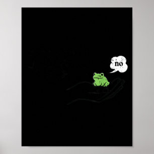 Affiche Se comporter Grenouille Drôle Mème Dessin Animé An