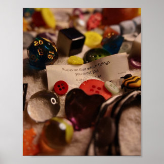 Affiche Se concentrer sur la joie