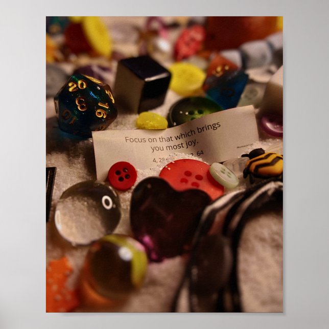 Affiche Se concentrer sur la joie (Devant)