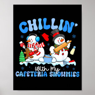 Affiche Se détendre avec ma dame de cantine Noël Chri