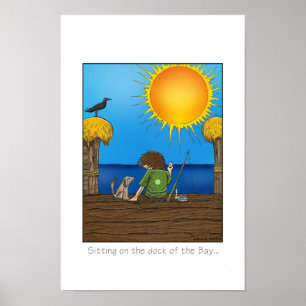 Affiche Se reposer sur le dock de la baie….