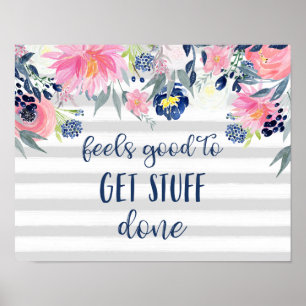 Affiche Se sent bien pour obtenir l'aquarelle de   faite