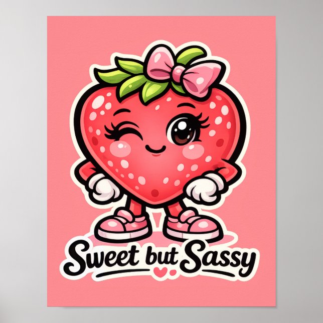 Affiche Se Sentant Fruitée - Douce mais Sassy - Amis de la (Devant)
