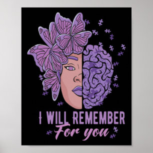 Affiche Se Souviendra De Vous Sensibiliser À L'Alzheimer B