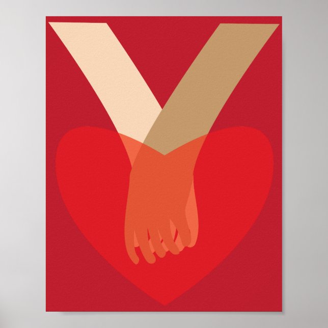 Affiche Se tenir par la main (Devant)