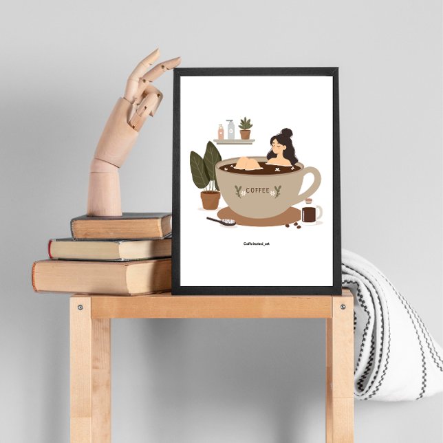 Affiche Se tremper avec du café (Créateur téléchargé)