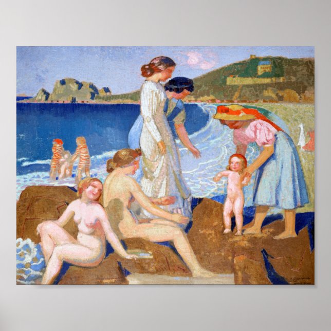 Affiche Sea Bathing, Maurice Denis (Devant)