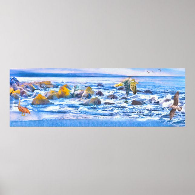 Affiche Sea Birds Ocean Playground (Devant)