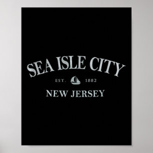 Affiche Sea Isle City New Jersey _ Sea Isle City Nj Voilie