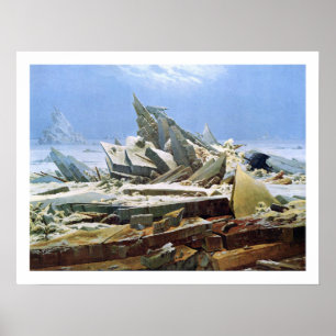 Affiche Sea of Ice - Masterpiece Painting by Friedrich
