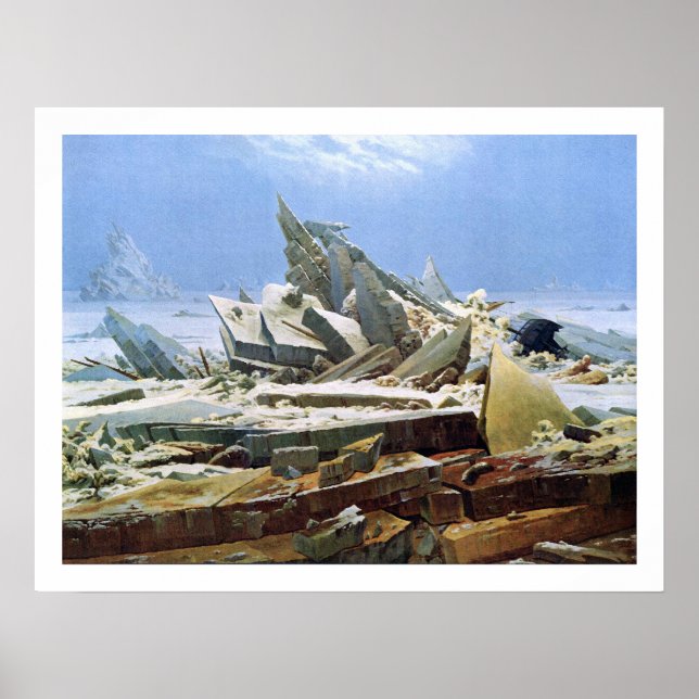 Affiche Sea of Ice - Masterpiece Painting by Friedrich (Devant)