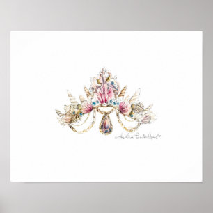 Affiche Sea Princess Crown Imprimer par Heather French Hen