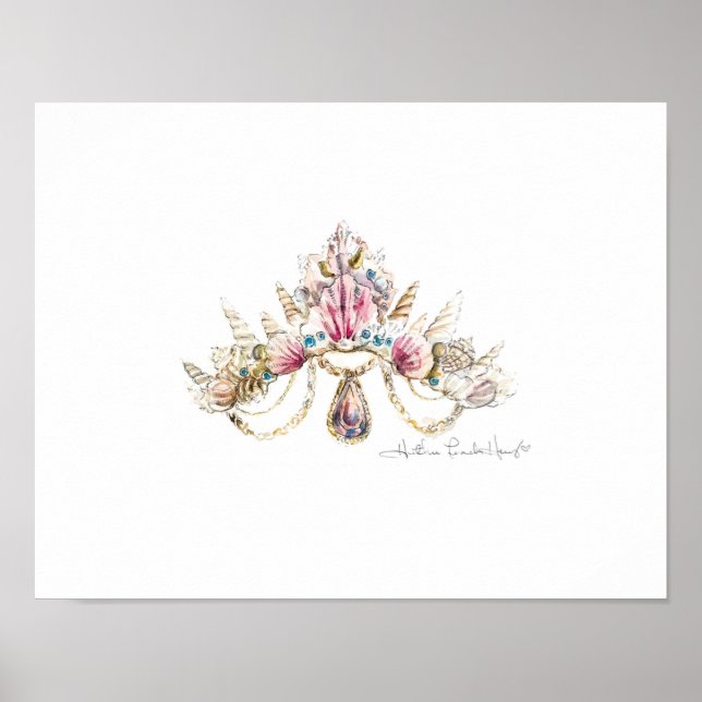 Affiche Sea Princess Crown Imprimer par Heather French Hen (Devant)
