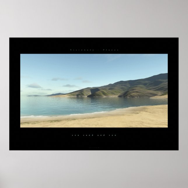 Affiche sea sand and sun (Devant)