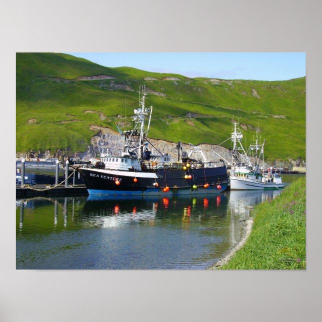 Affiche Sea Venture, Crab Boat in Dutch Harbour, Alaska (Devant)