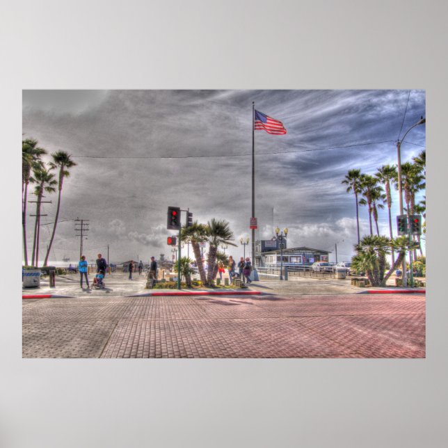Affiche Seal Beach Californie (Devant)