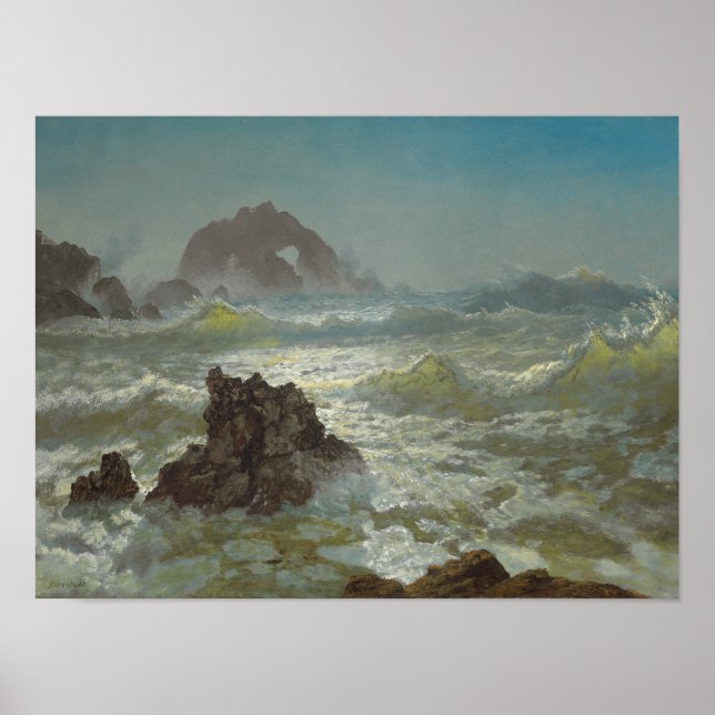 Affiche Seal Rock, Californie, c.1872 (Devant)