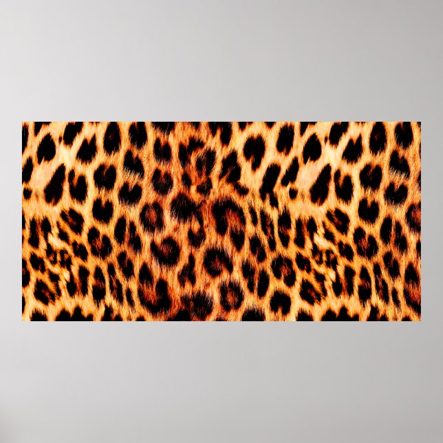 Affiche Seamless leopard texture, leopard fur, african ani (Devant)