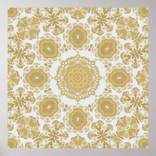 Affiche Seamless vintage ornamental texture, oriental, med