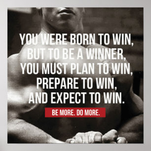 Affiche Séance d'entraînement de motivation