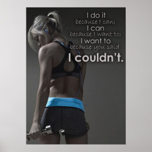 Affiche Séance d'entraînement de motivation