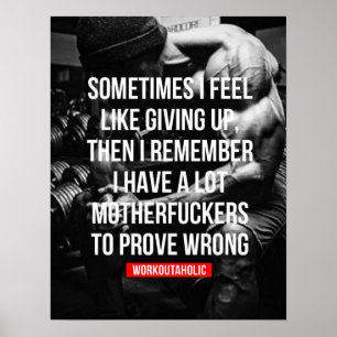 Affiche Séance d'entraînement de motivation