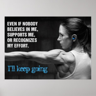 Affiche Séance d'entraînement de motivation