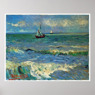 Affiche Seascape at Saintes-Maries-de-la-Mer