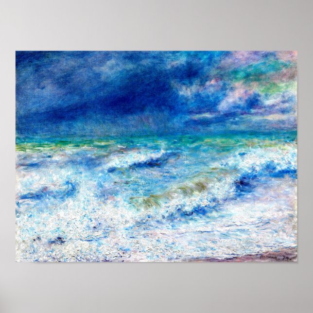 Affiche Seascape, célèbre peinture de Renoir (Devant)